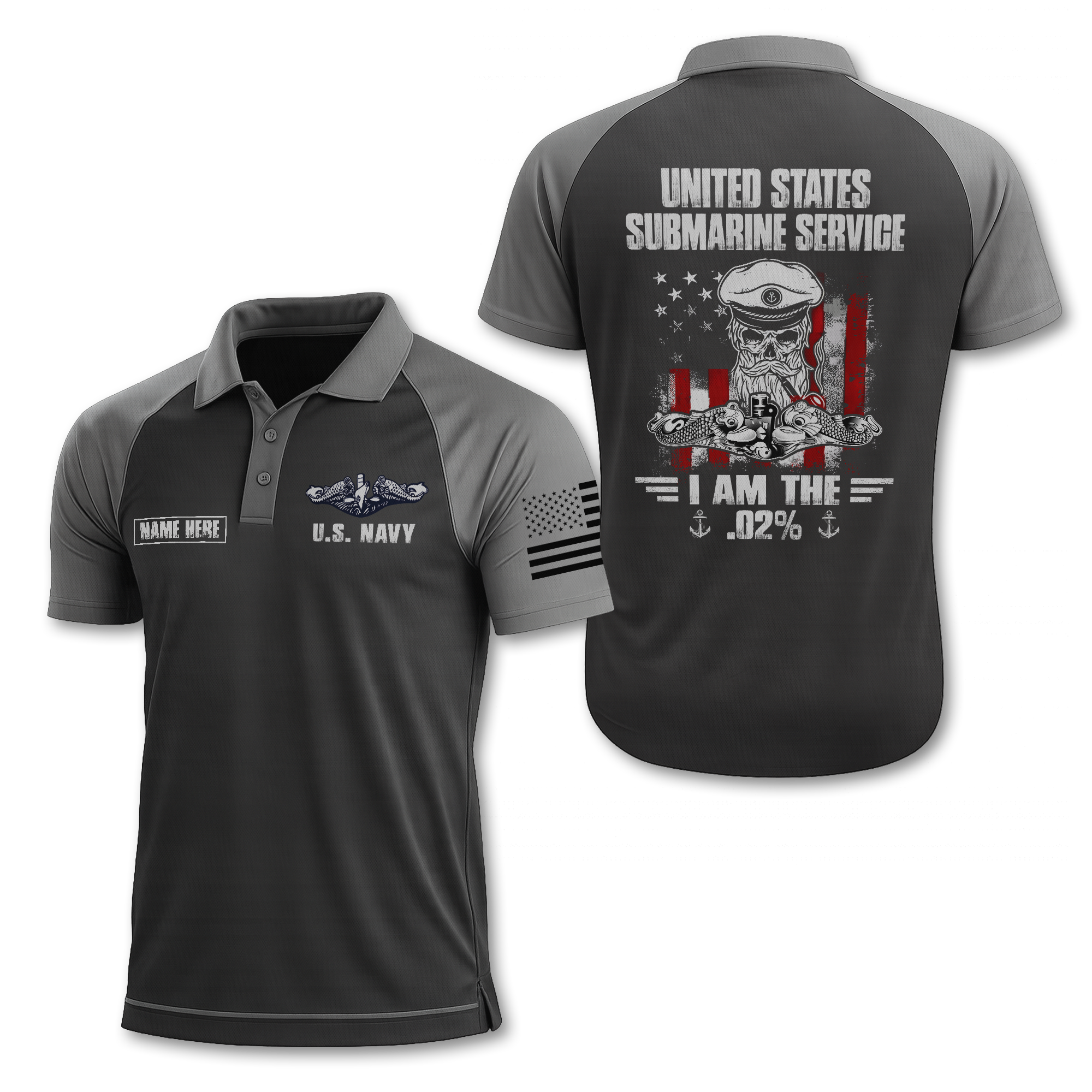 Navy Submarine Polo Shirt