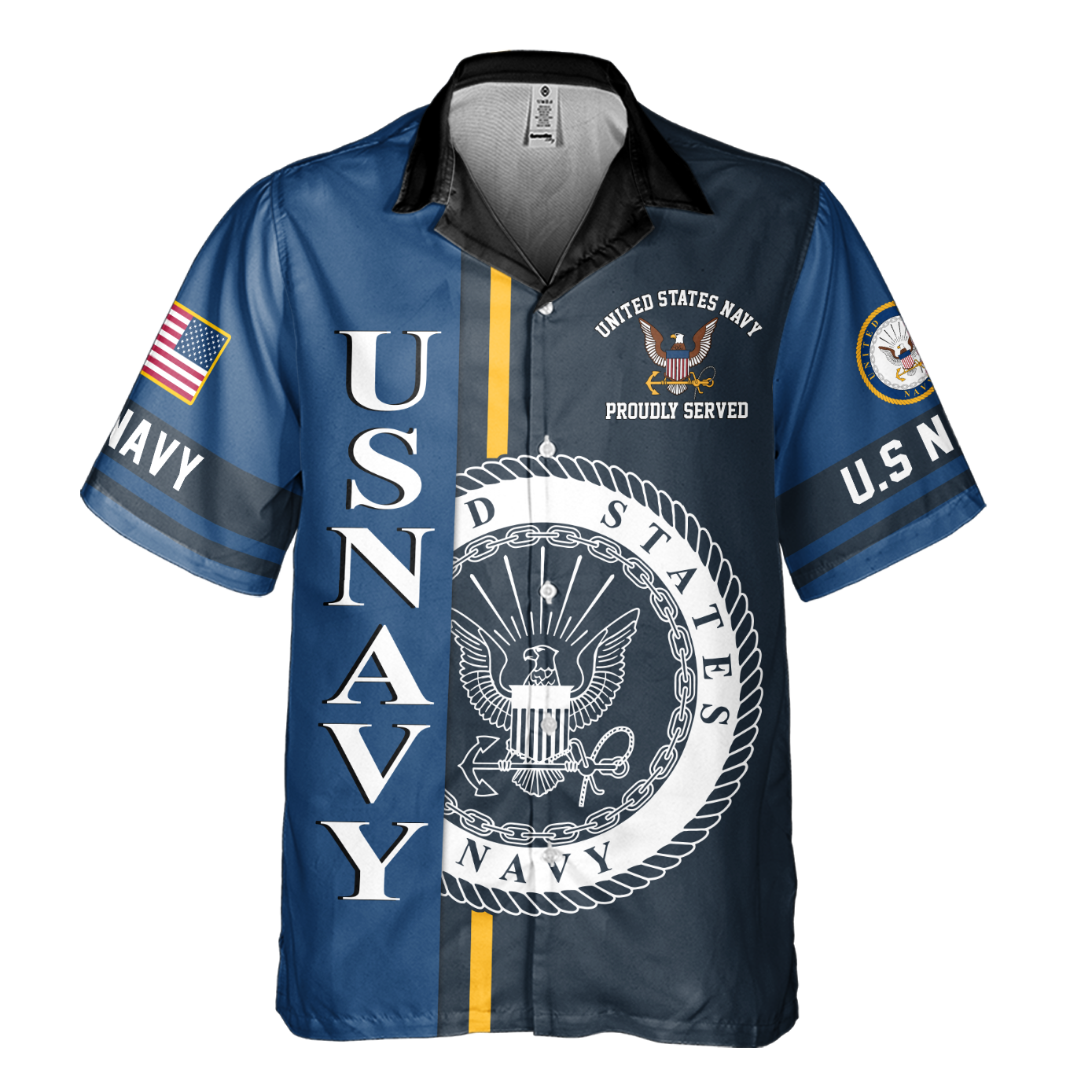 Navy 250th Anniversary Cuban Shirt