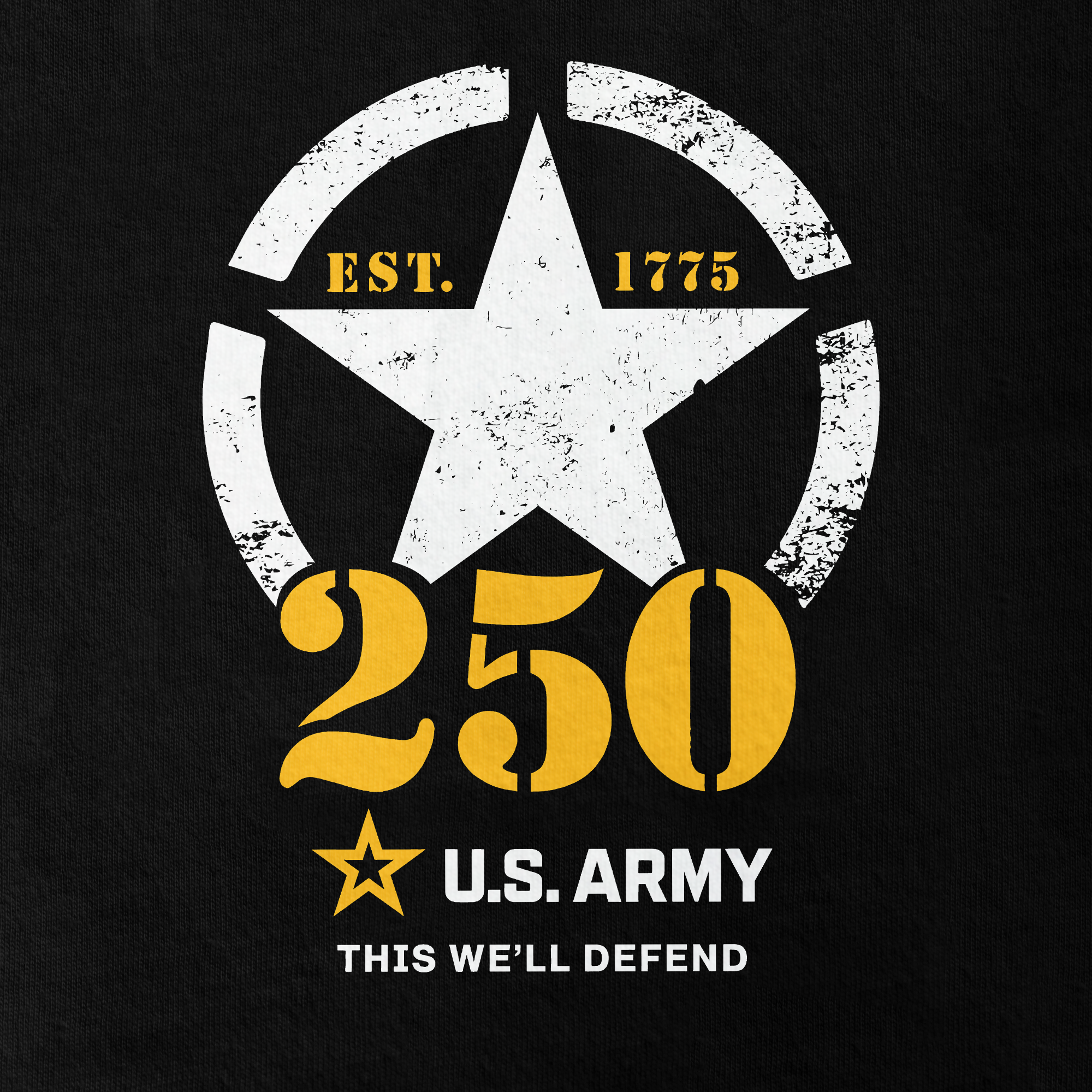 Army 250th Anniversary Raglan Zip Polo Shirt