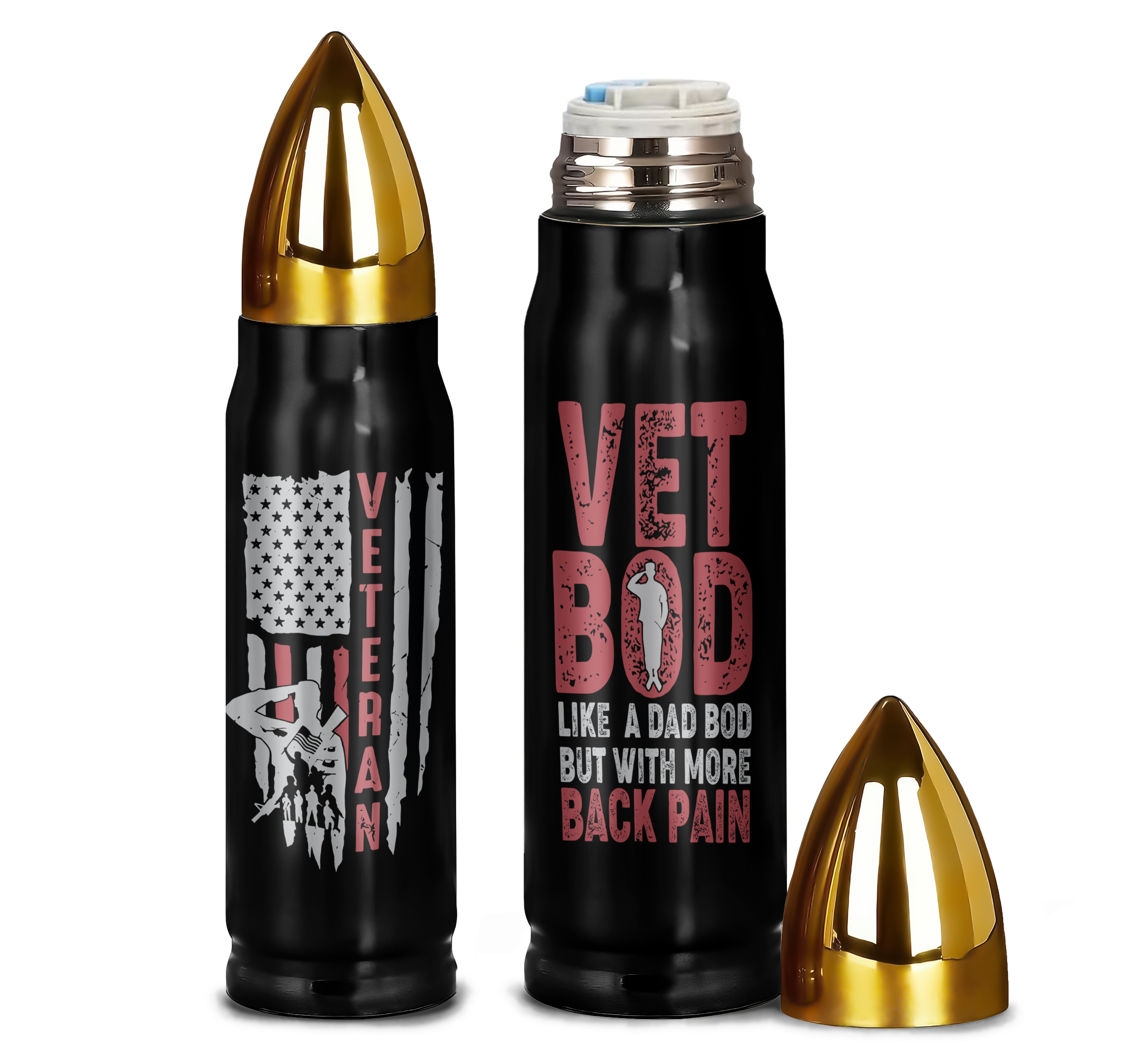 Vet Bod Like A Dad Bod  Bullet Tumbler