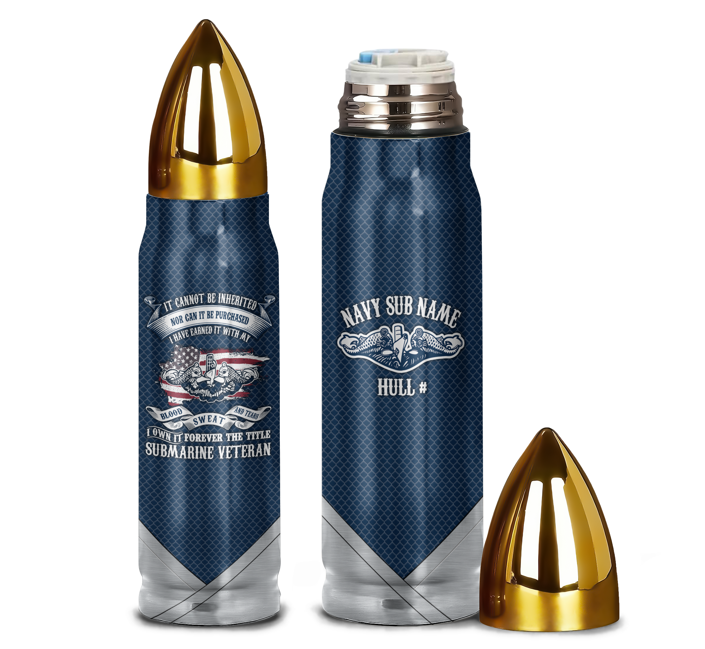 Navy Submarine Bullet Tumbler