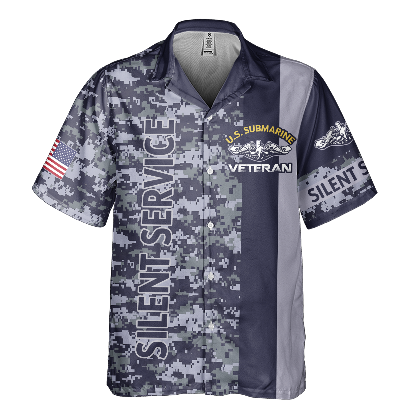 Navy Submarine Never Underestimate An Old Man Cuban Shirt