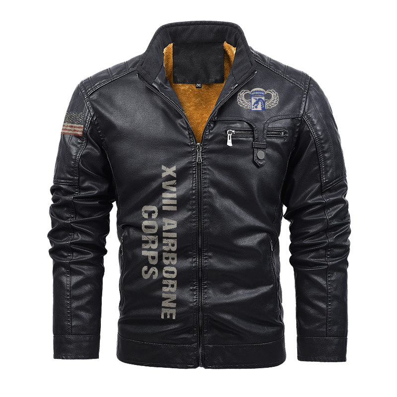 18th Airborne Corps Leather Jacket