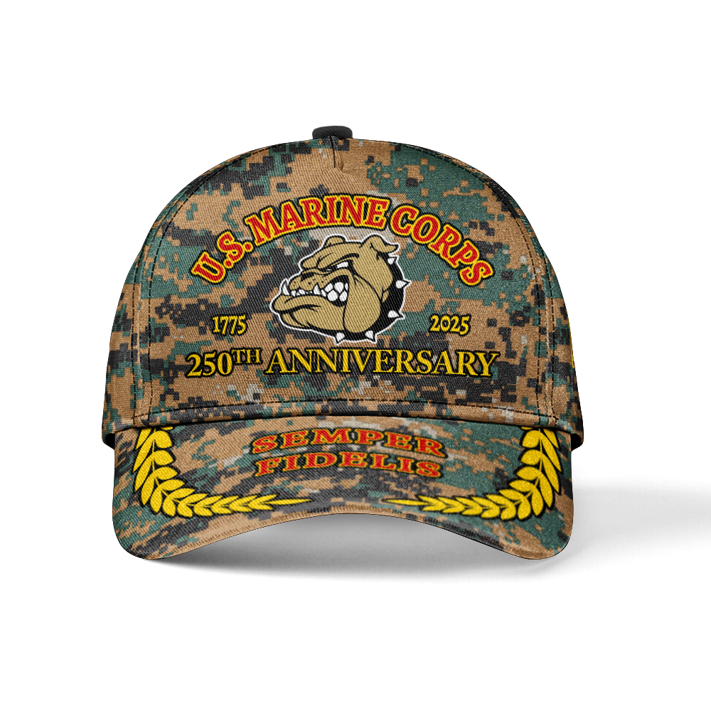 Marines 250th Anniversary Cuban Shirt & Classic Cap Combo