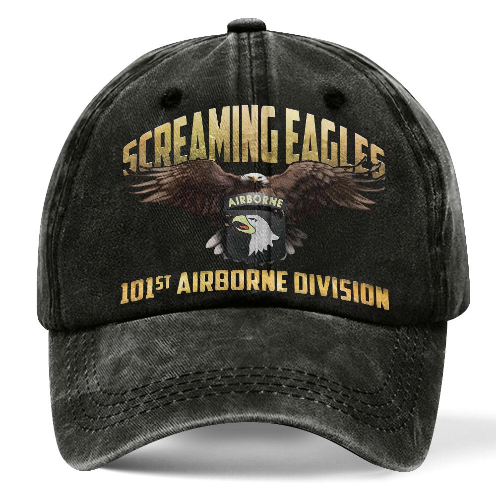 Airborne Screaming Eagles Washed Cap
