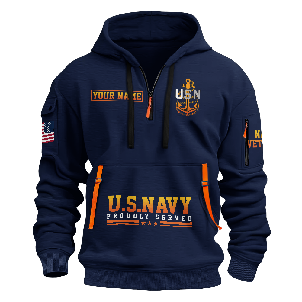 Less Than 1% Sunset Customizable Quarter Zip Hoodie