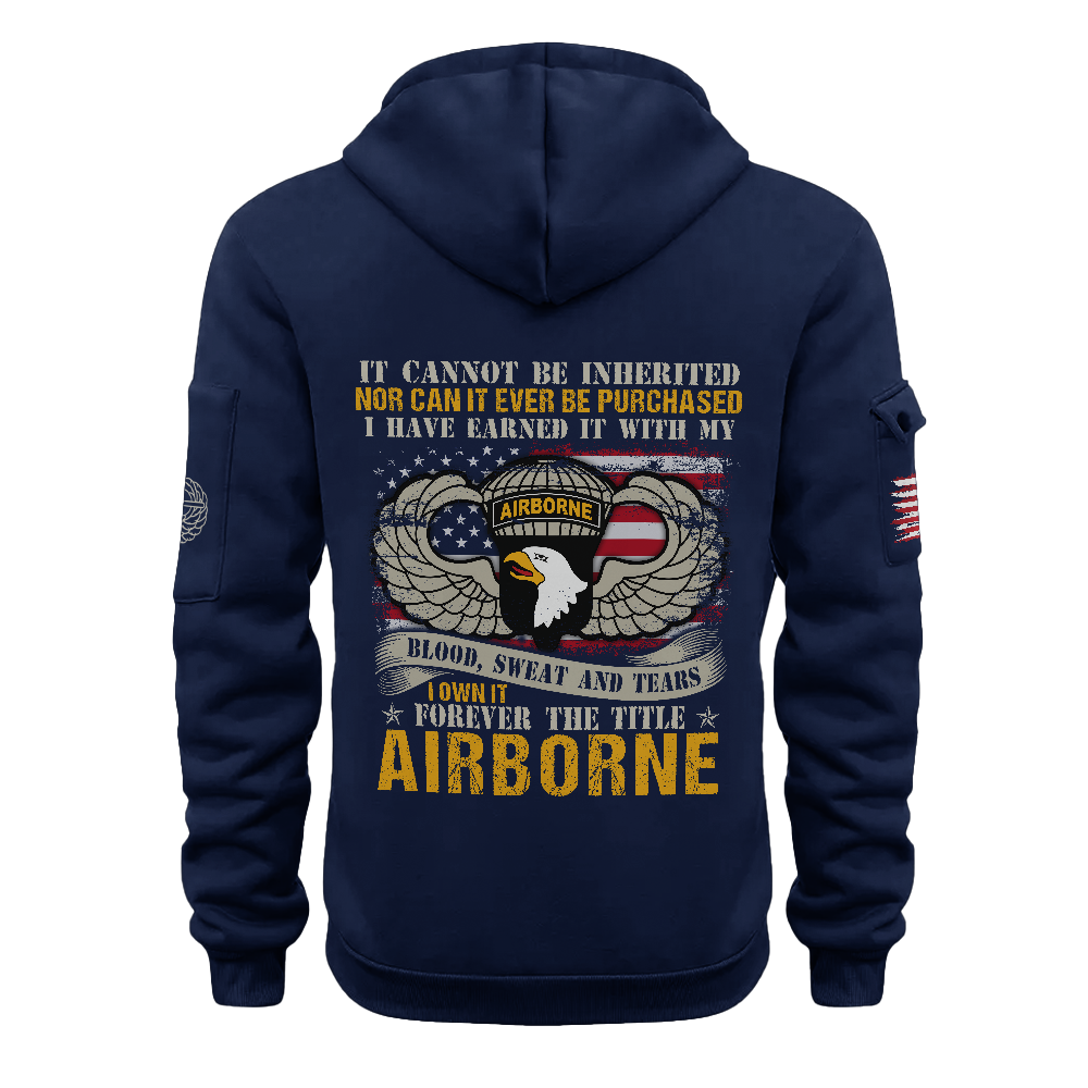 I Own It Forever The Title 101st Airborne Division Quarter Zip Hoodie