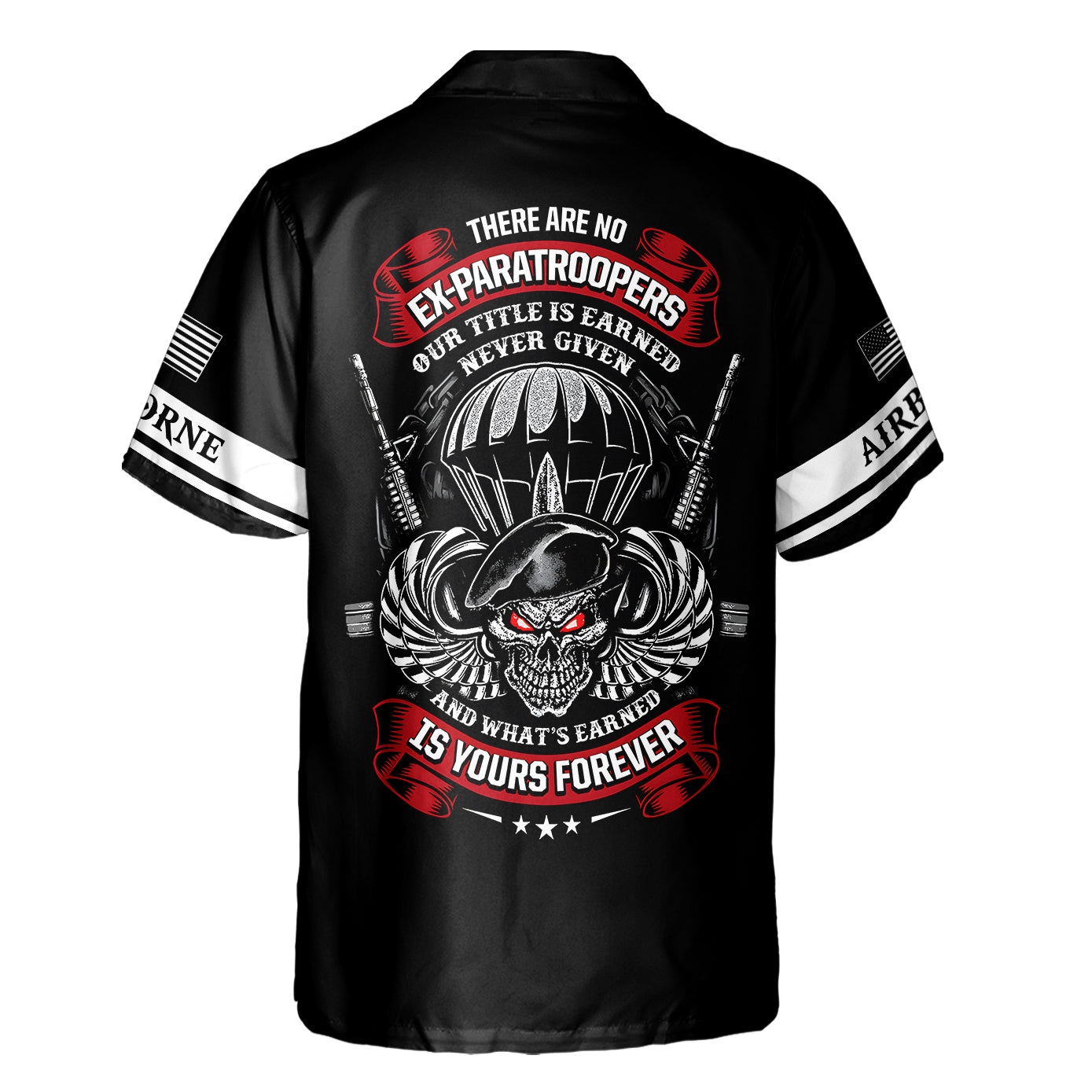 There Are No Ex-Paratroopers Cuban Shirt
