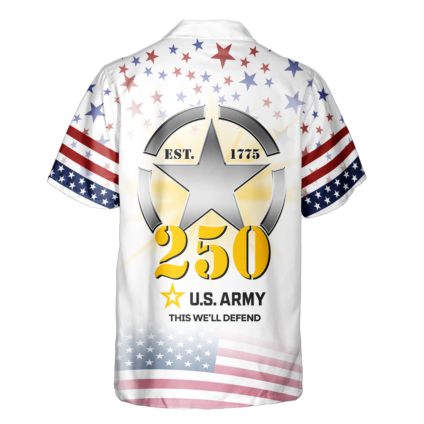 Army 250th Anniversary Cuban Shirt