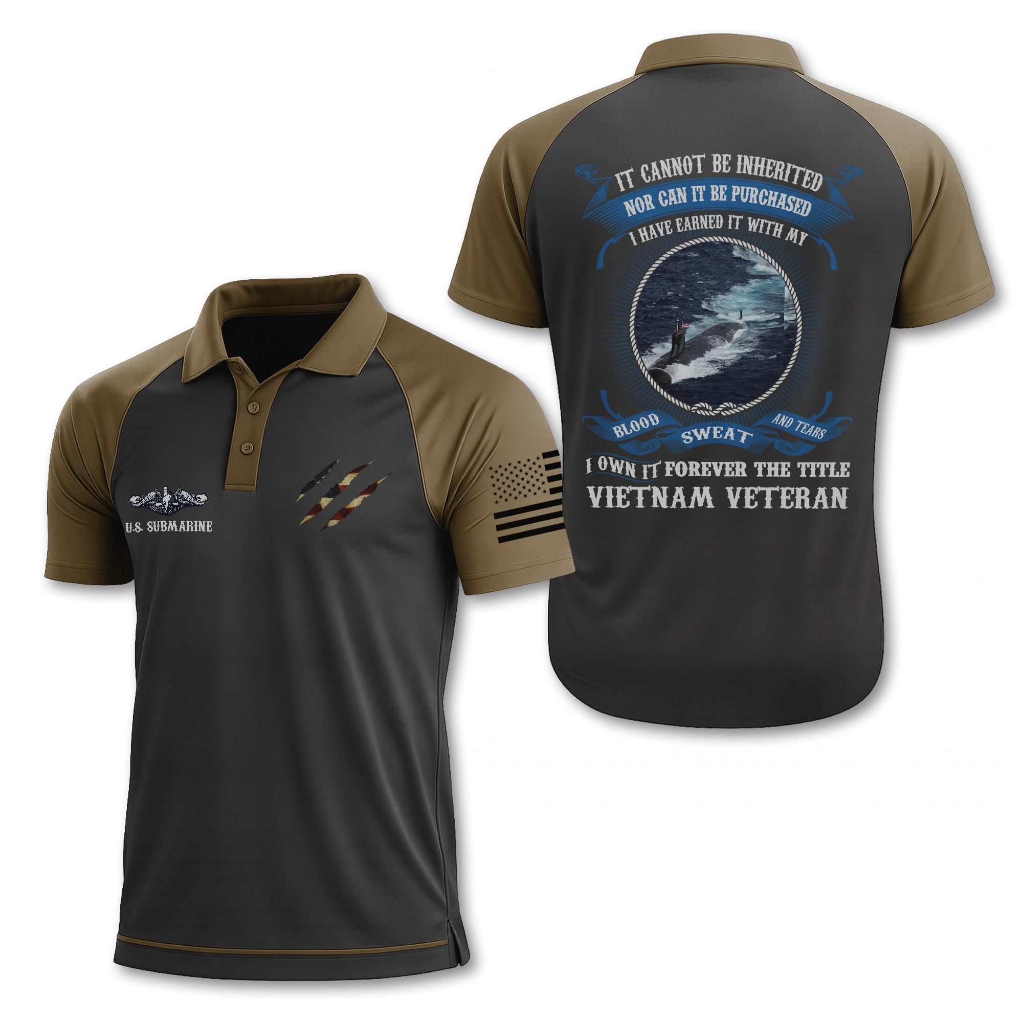 Navy Submarine Polo Shirt