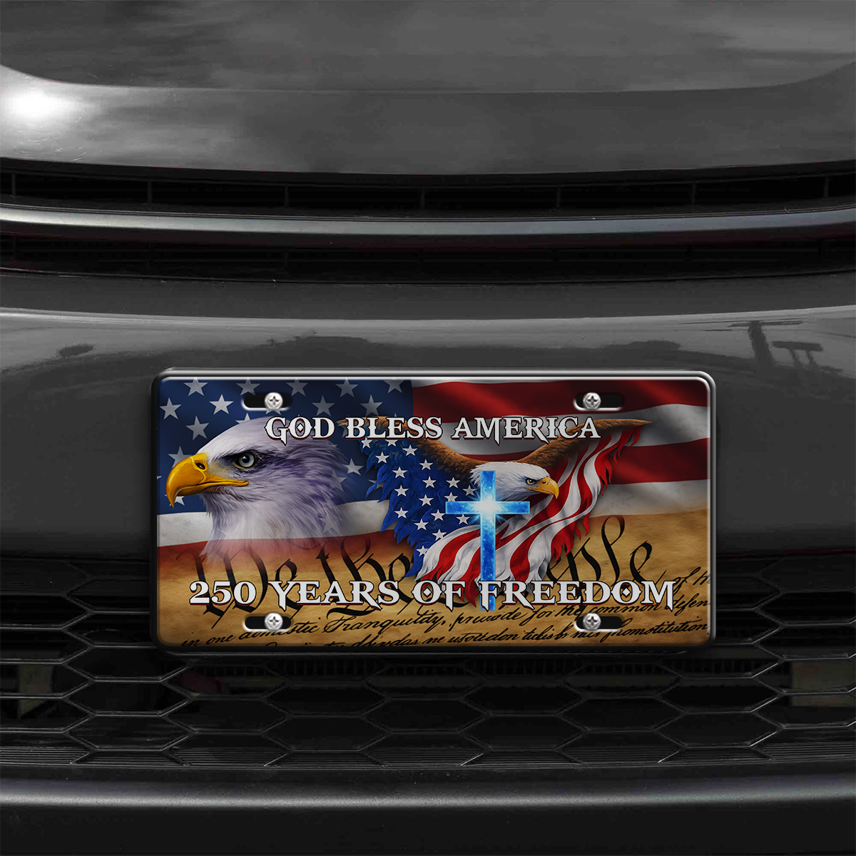 America 250 Years of Freedom Aluminum License Plate