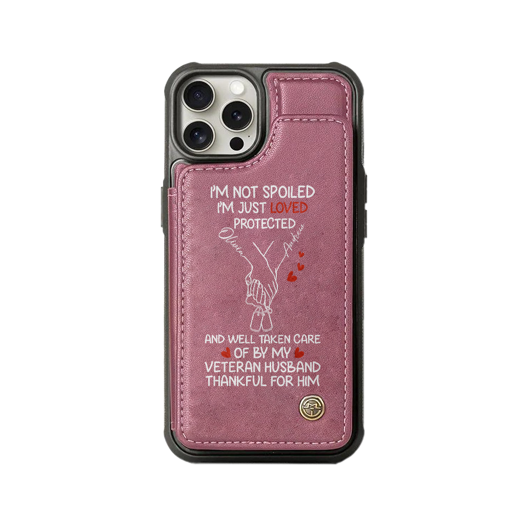 Personalizable Veteran's Wife Wallet Phone Case