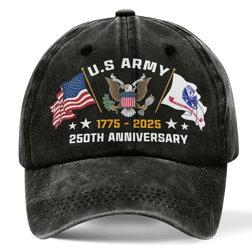 Army 250th Anniversary Washed Cap