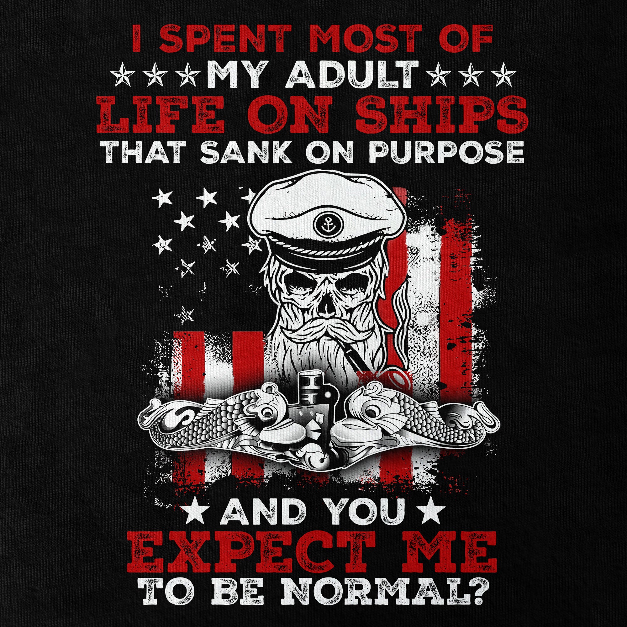 Navy Submarine Life That Sank On Purpose Double Side Classic T-shirt