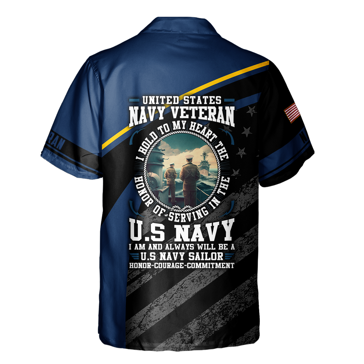 Honor Of Serving In The Navy Cuban Shirt