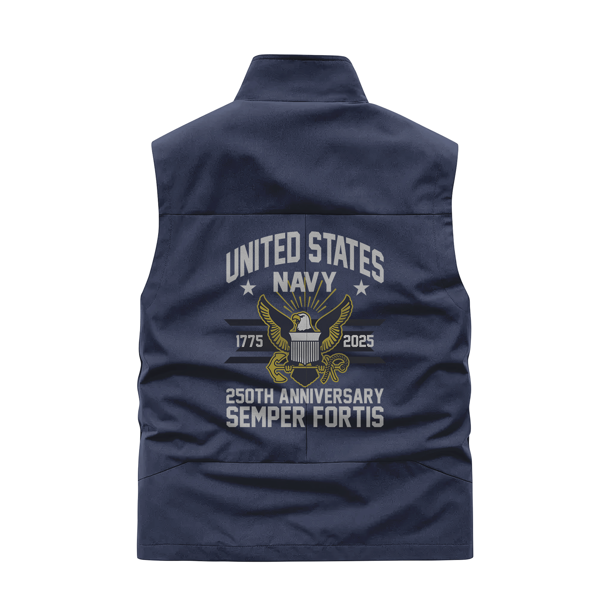 Navy 250th Anniversary Pocket Vest