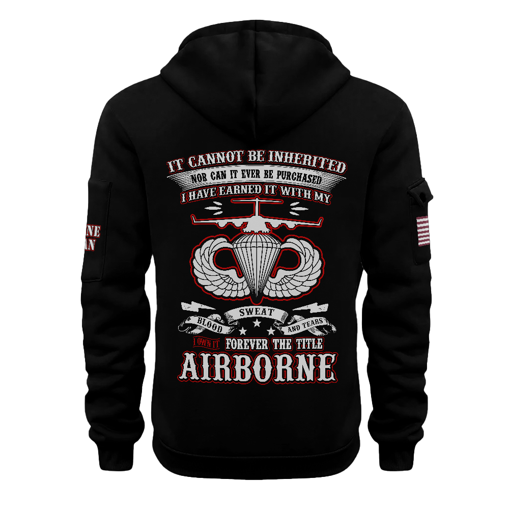 I Own It Forever The Title Airborne Quarter Zip Hoodie