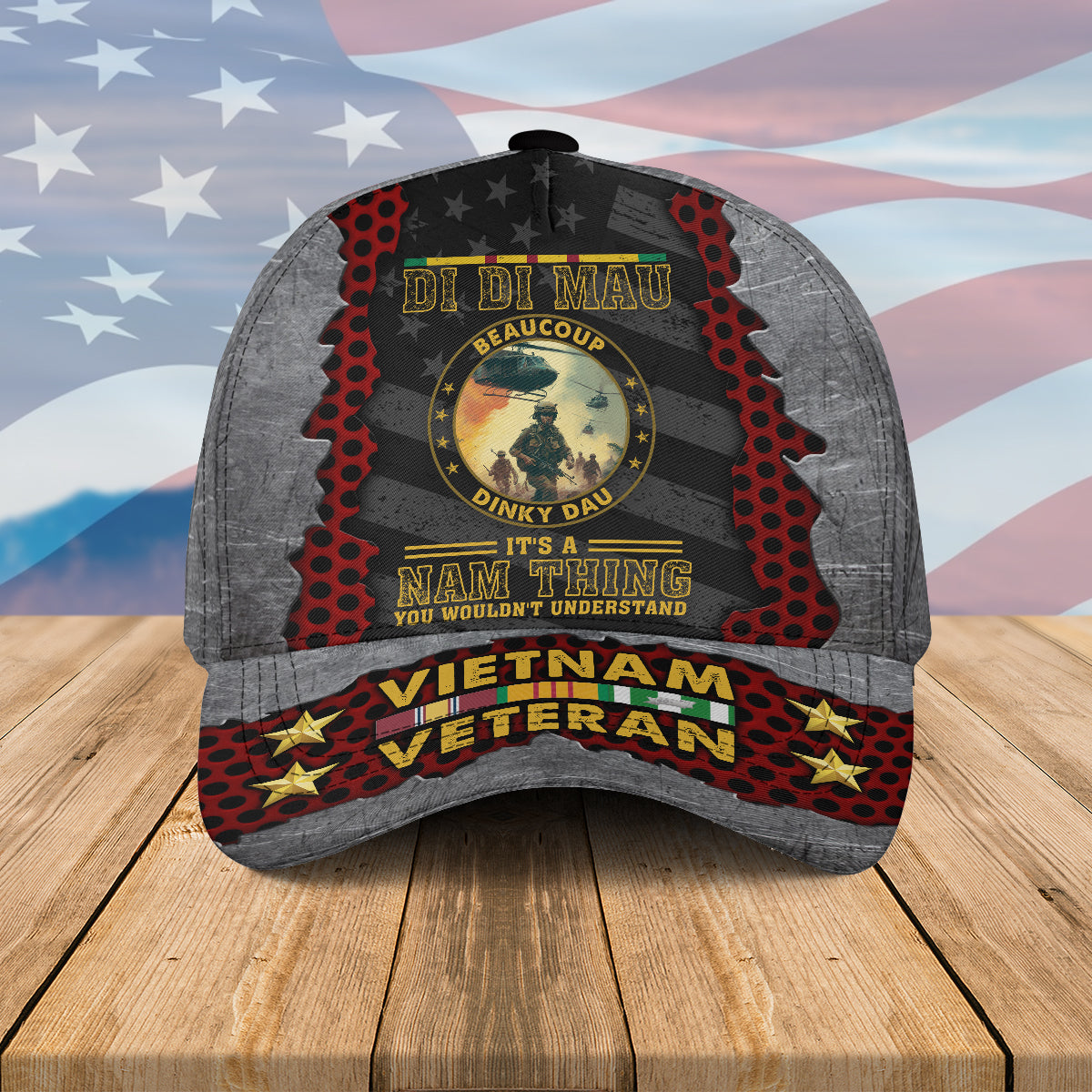 Vietnam Veteran Di Di Mau Hat Cap