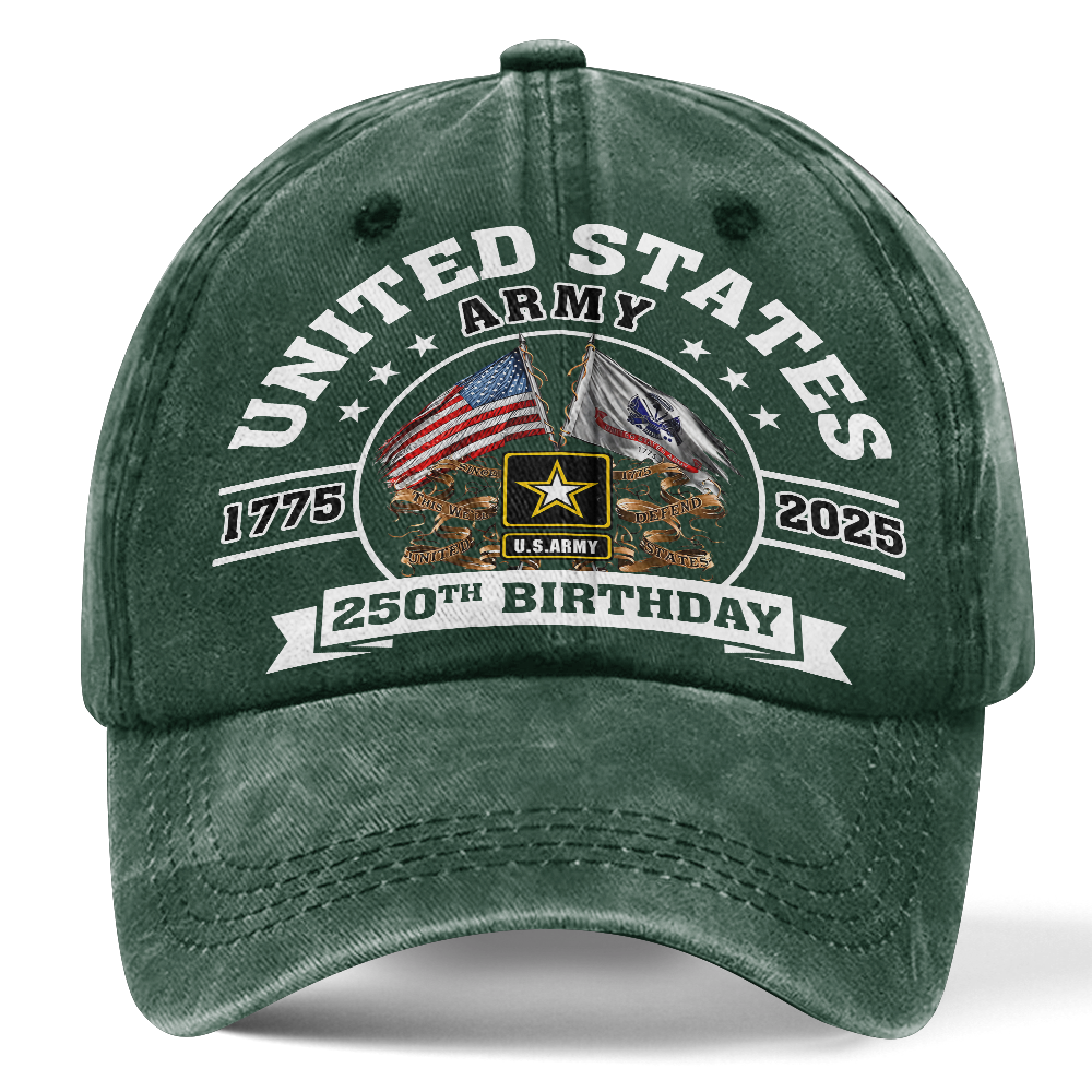 Army 250th Anniversary Washed Cap