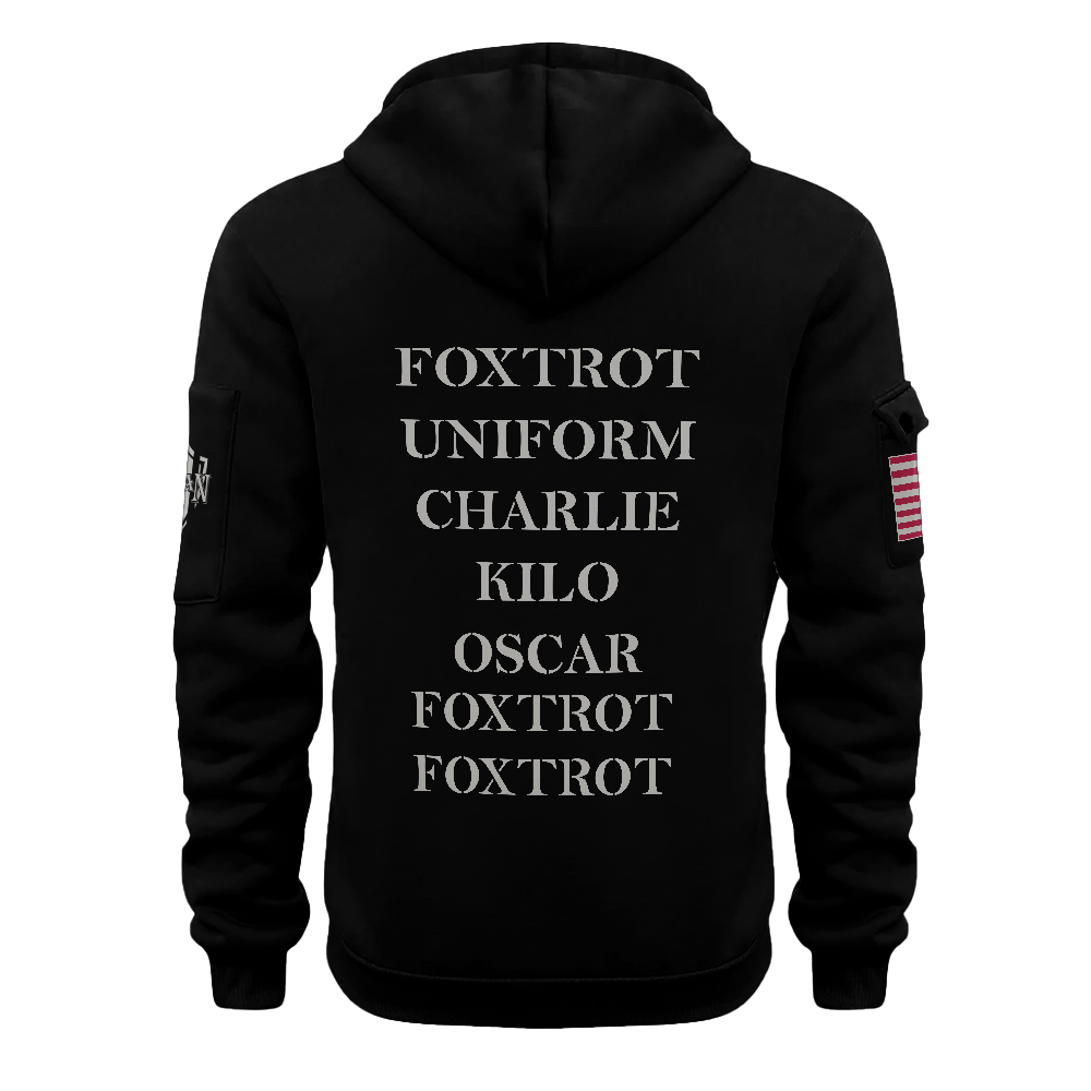 Veteran Foxtrot Uniform Quarter Zip Hoodie