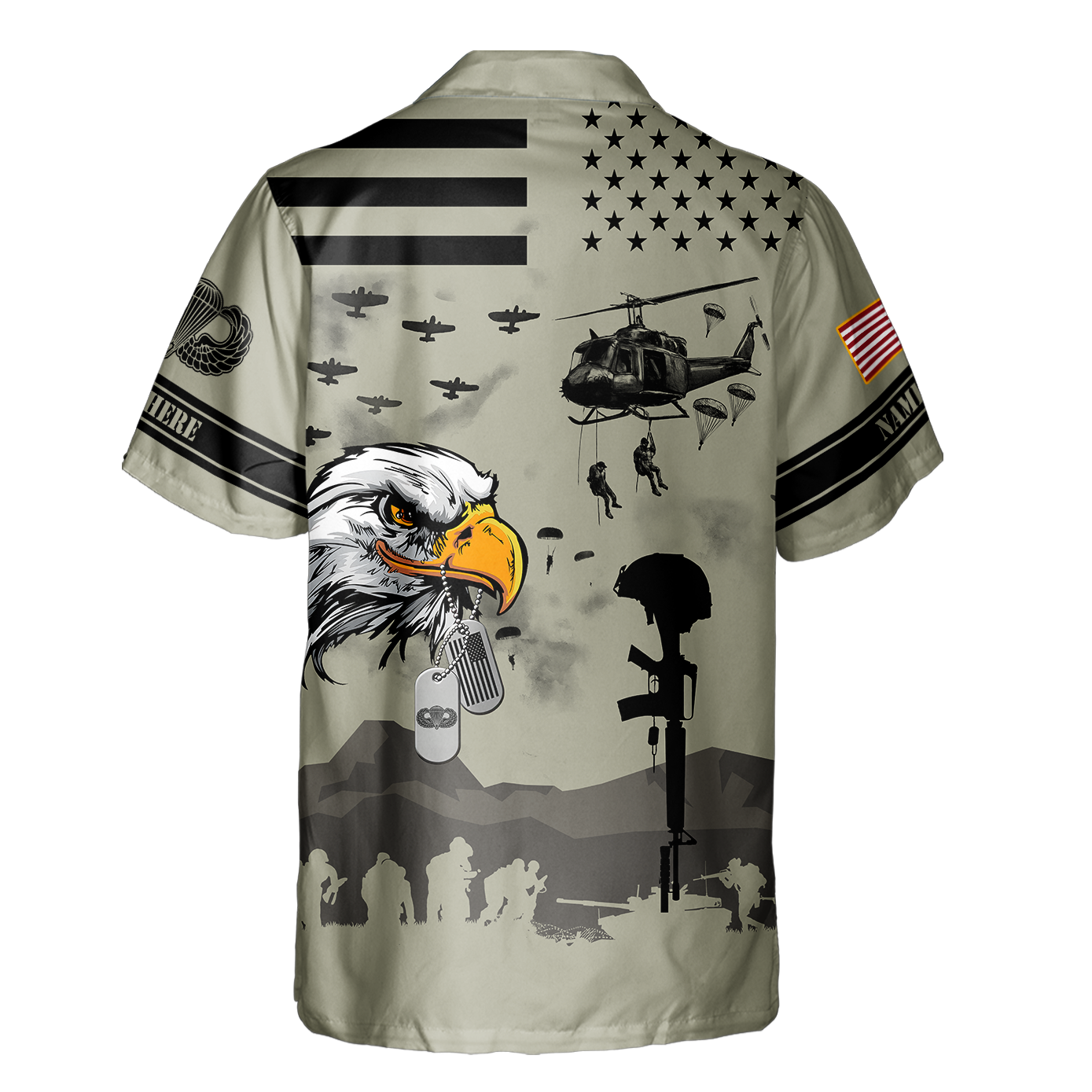 Airborne Proudly Served Cuban Shirt