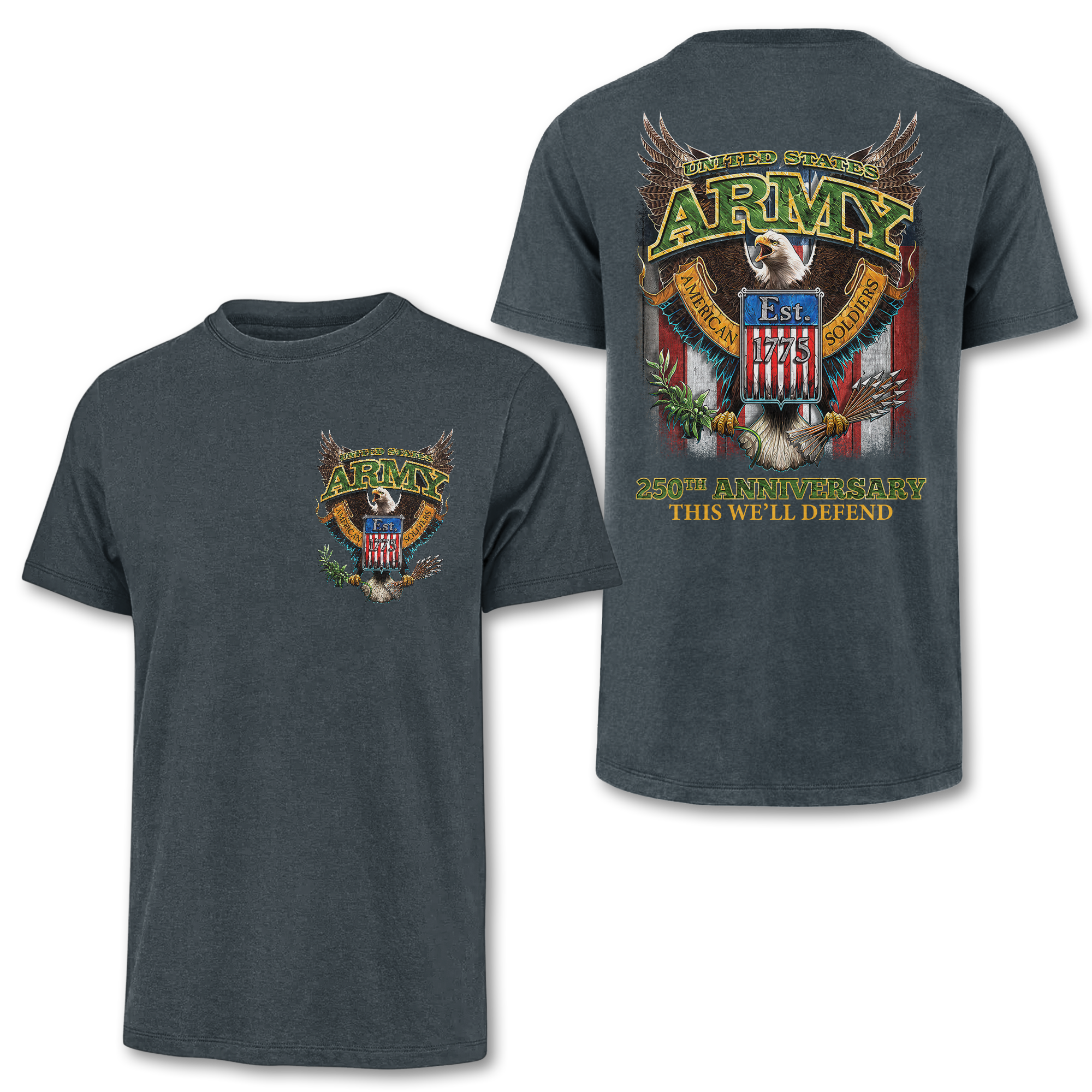 Army 250th Anniversary Double Side Classic T-shirt