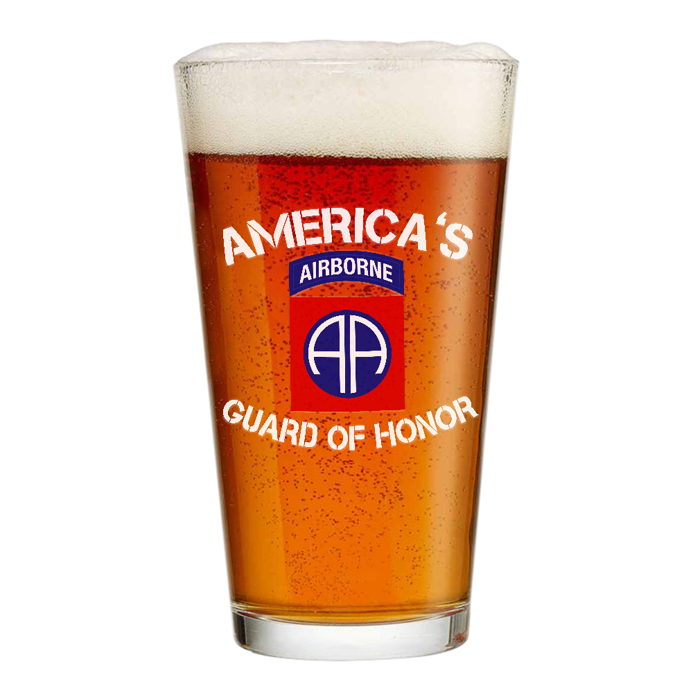 Airborne America's Guard Of Honor Pint Glass
