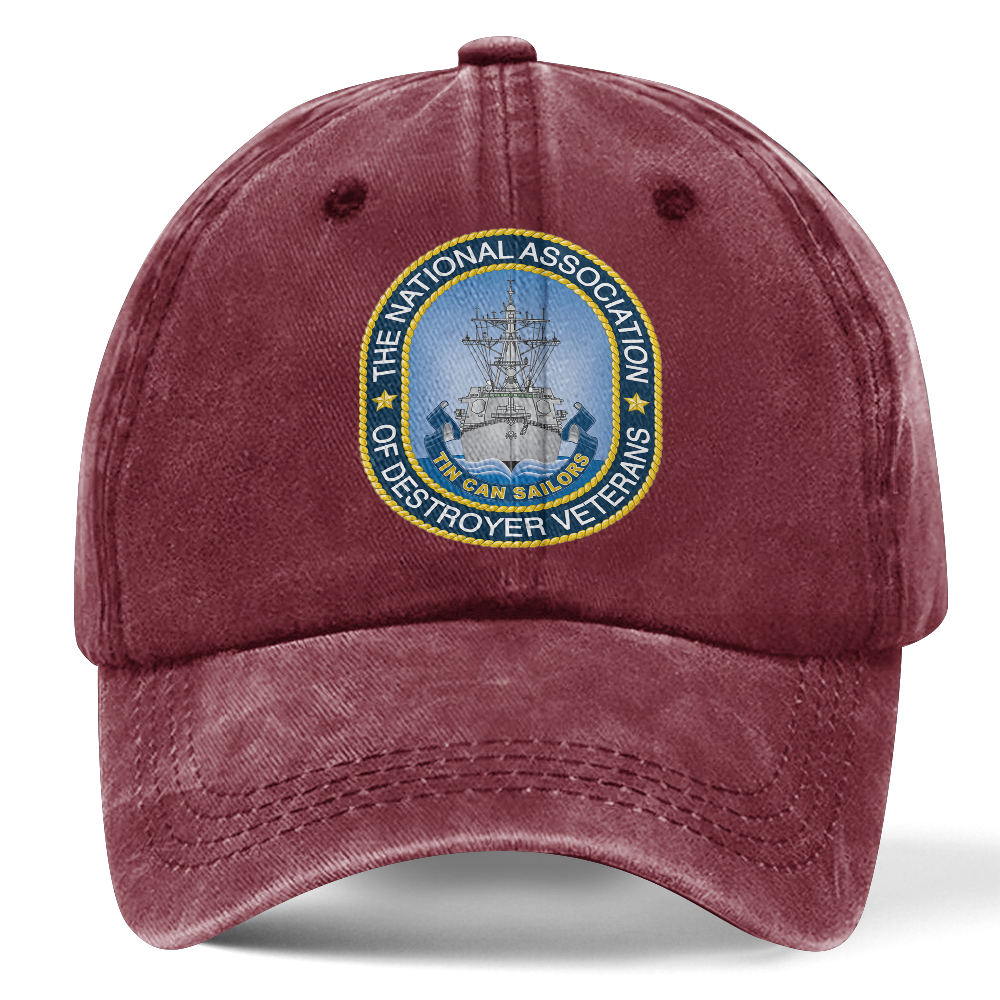 Personalizable Tin Can Sailors Washed Cap