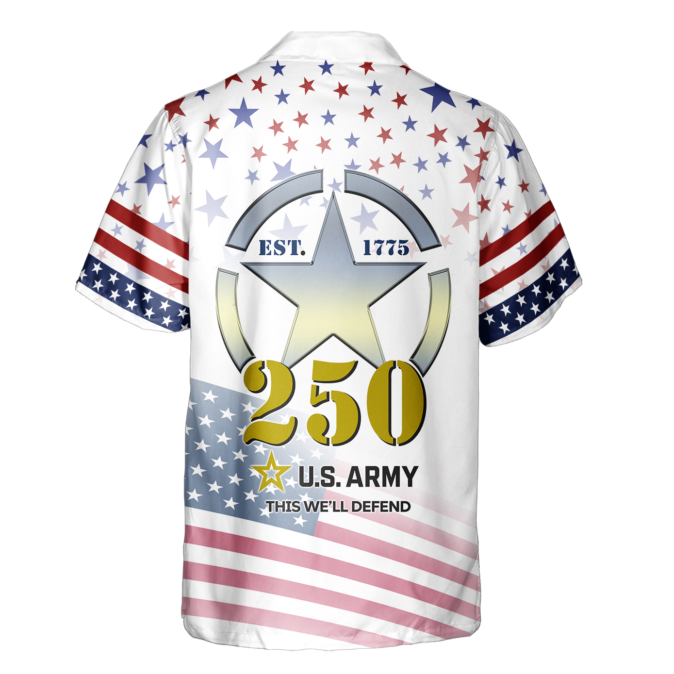 Army 250th Anniversary Cuban Shirt