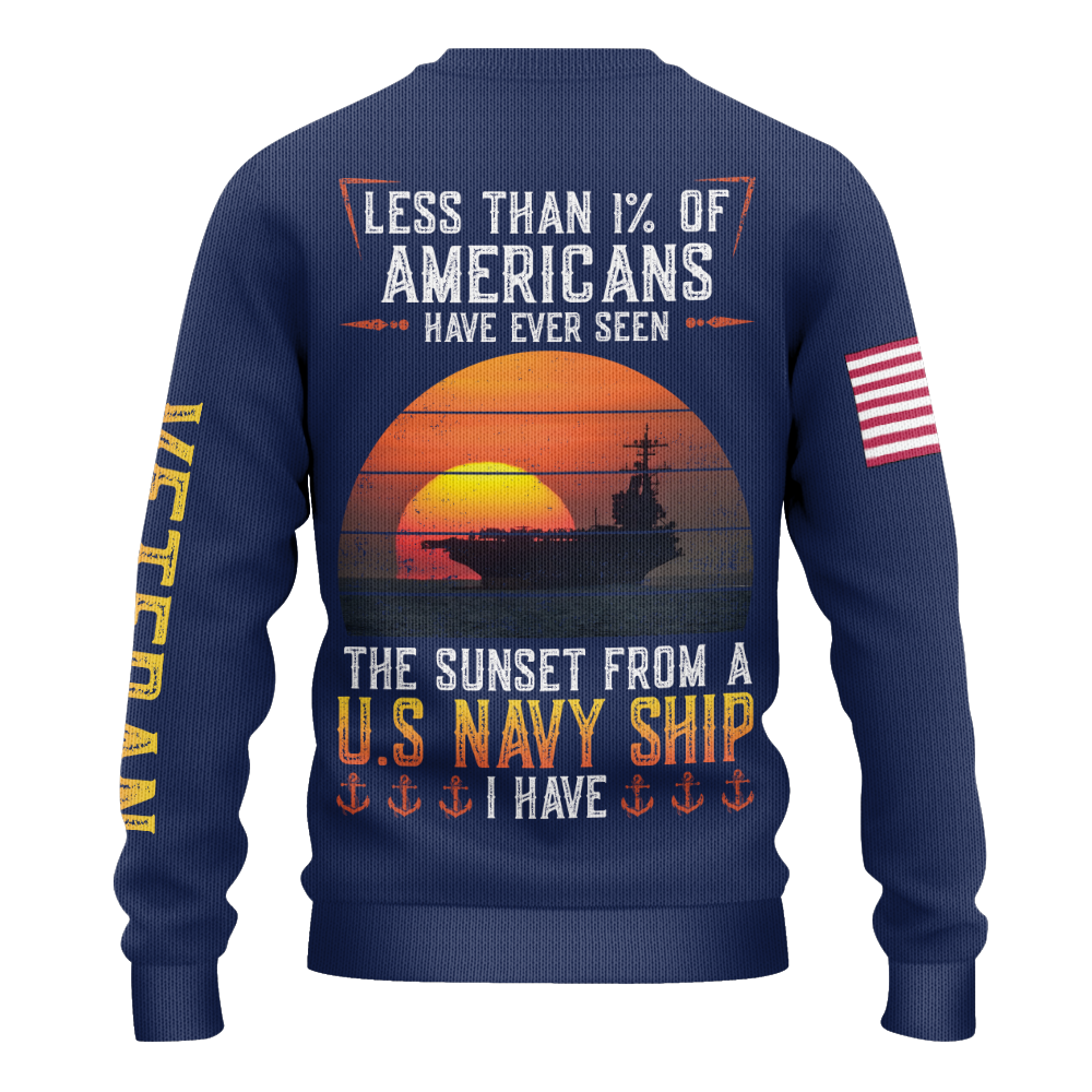 Less Than 1% Sunset Knitted Sweatshirt