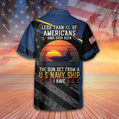 Have Ever Seen The Sunset From A Navy Ship Hawaiian Shirt