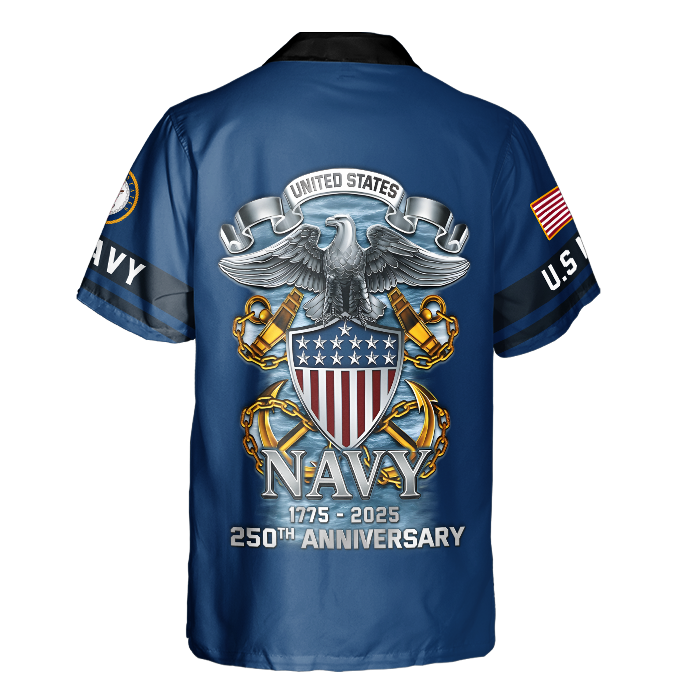 Navy 250th Anniversary Cuban Shirt