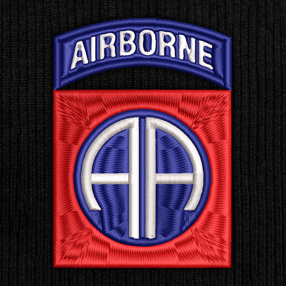 82nd Airborne Embroidered Beanie