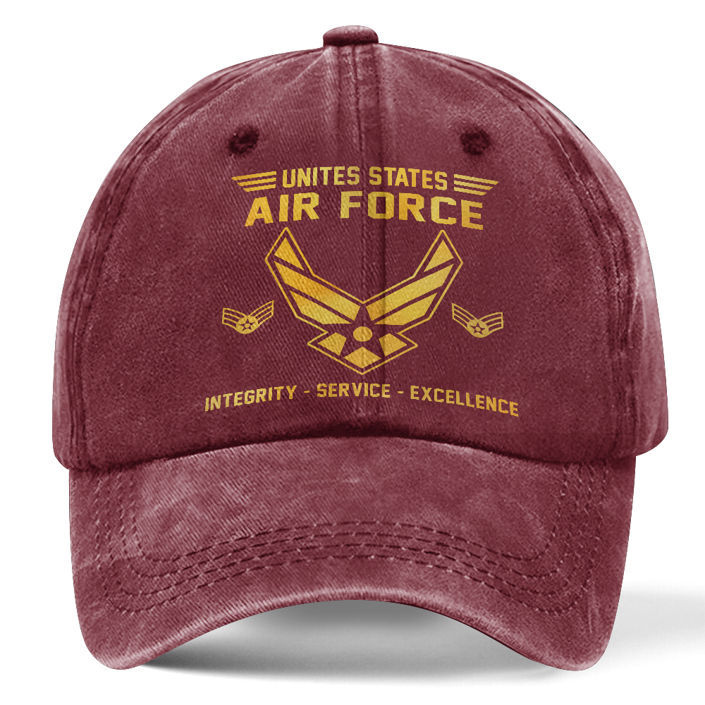 Personalizable Air Force Washed Cap