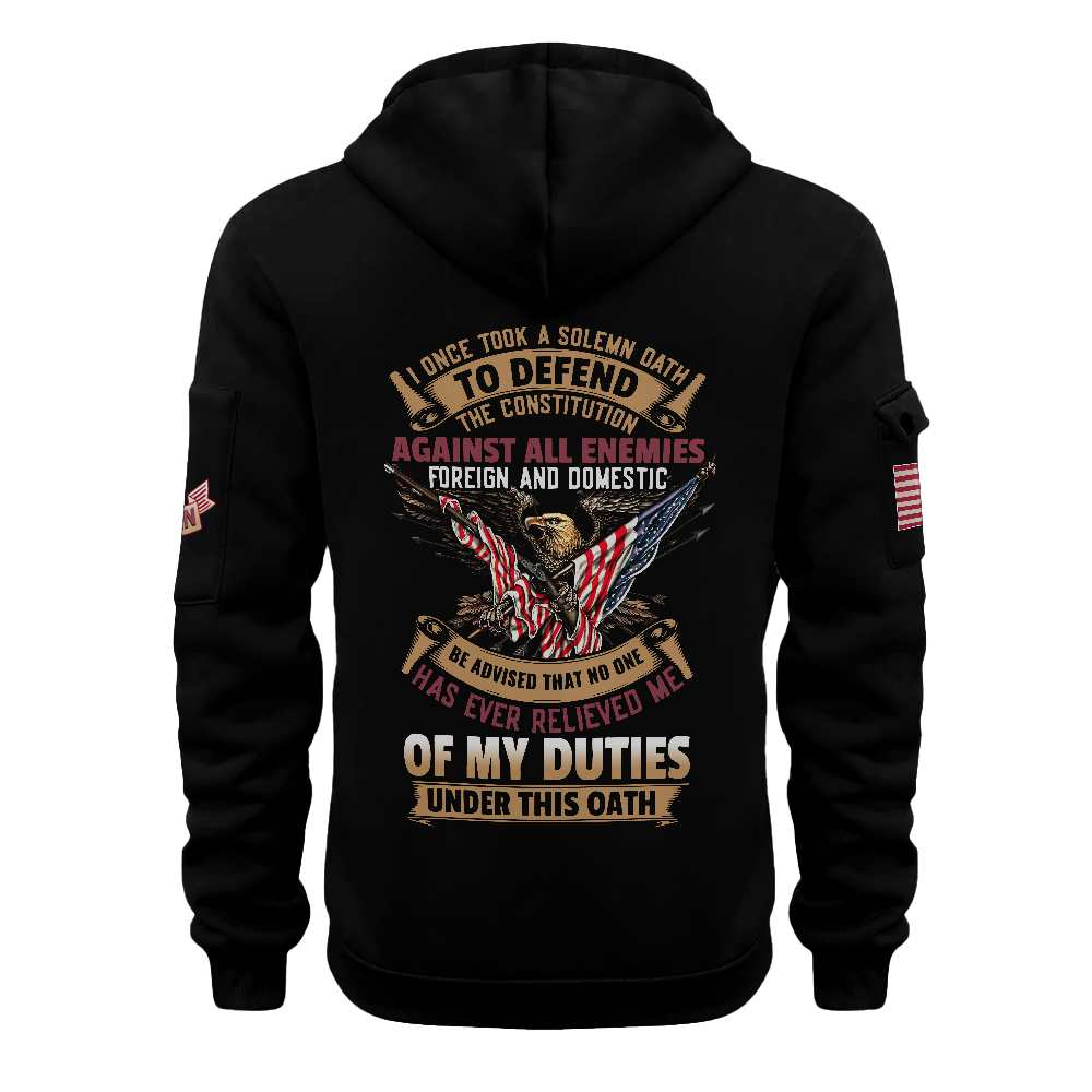 My Duties Under This Oath Quarter Zip Hoodie