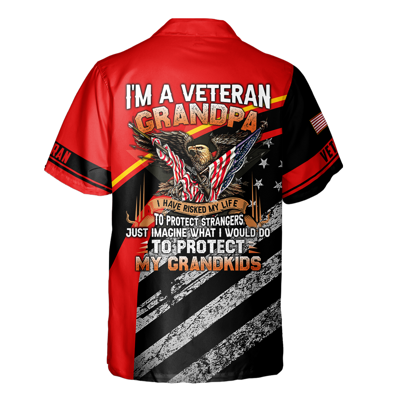 I'm A Veteran Grandpa Cuban Shirt