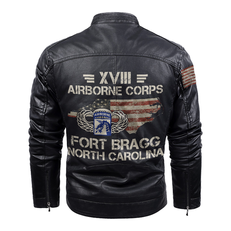 18th Airborne Corps Leather Jacket