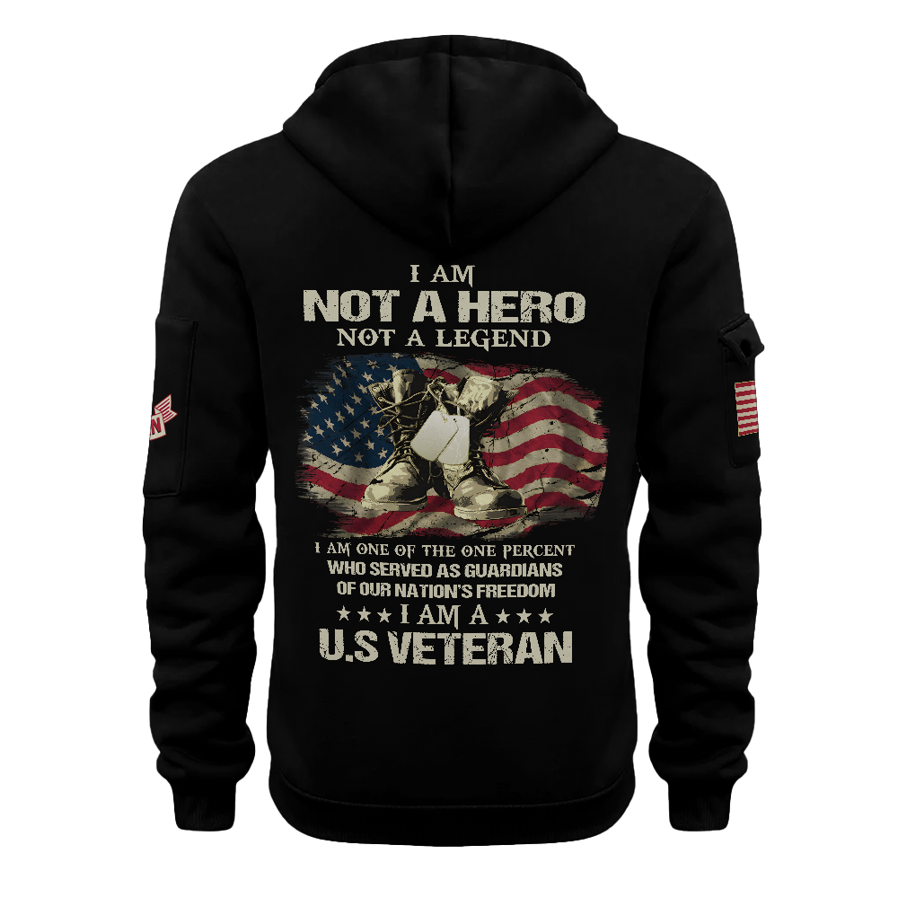 I'm A Veteran Quarter Zip Hoodie