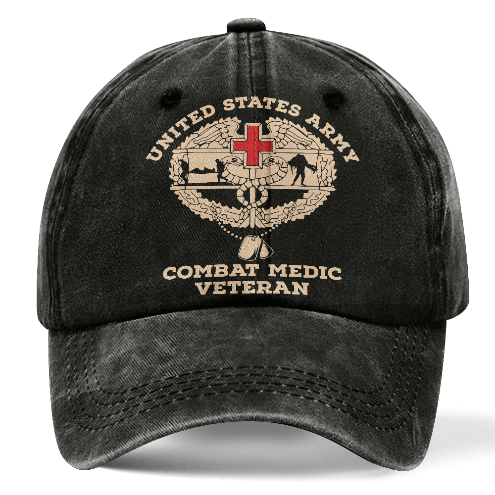 Personalizable Combat Medic Washed Cap