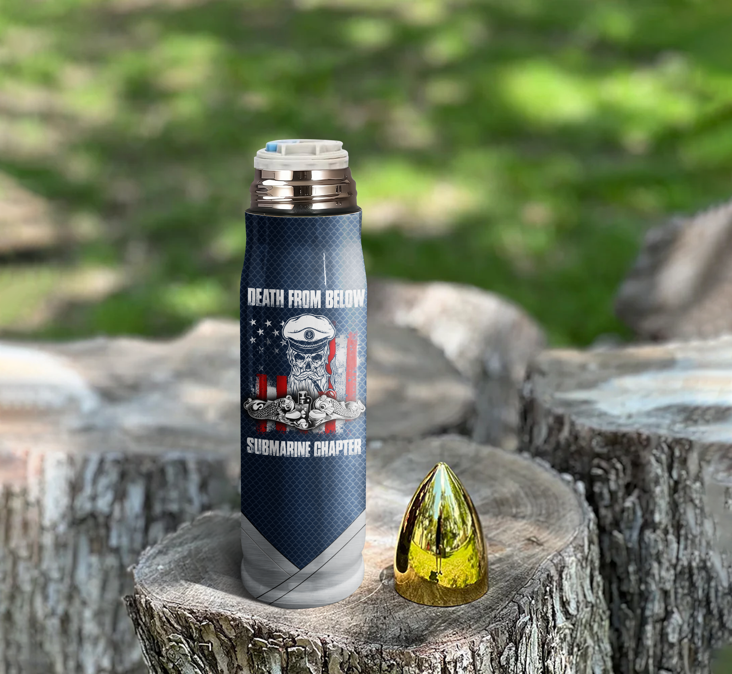 Navy Submarine Bullet Tumbler