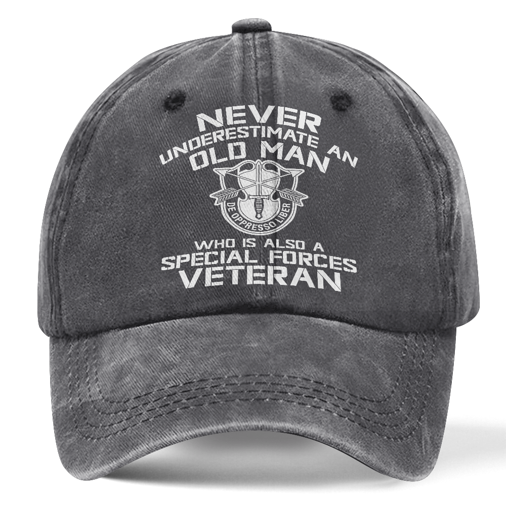 Personalizable Special Forces Washed Cap