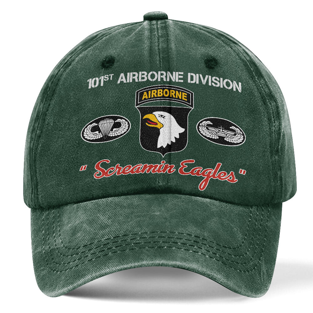 Airborne Screaming Eagles Washed Cap