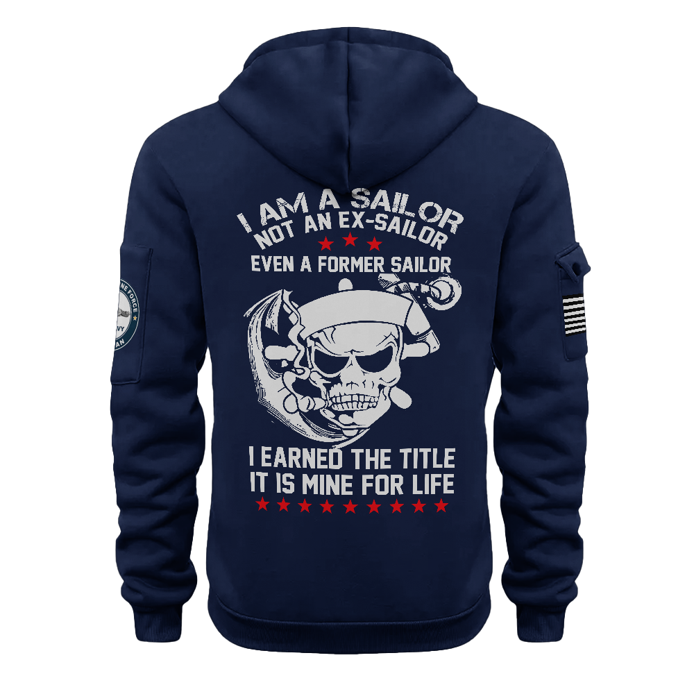 Personalizable I Am A Sailor Quarter Zip Hoodie
