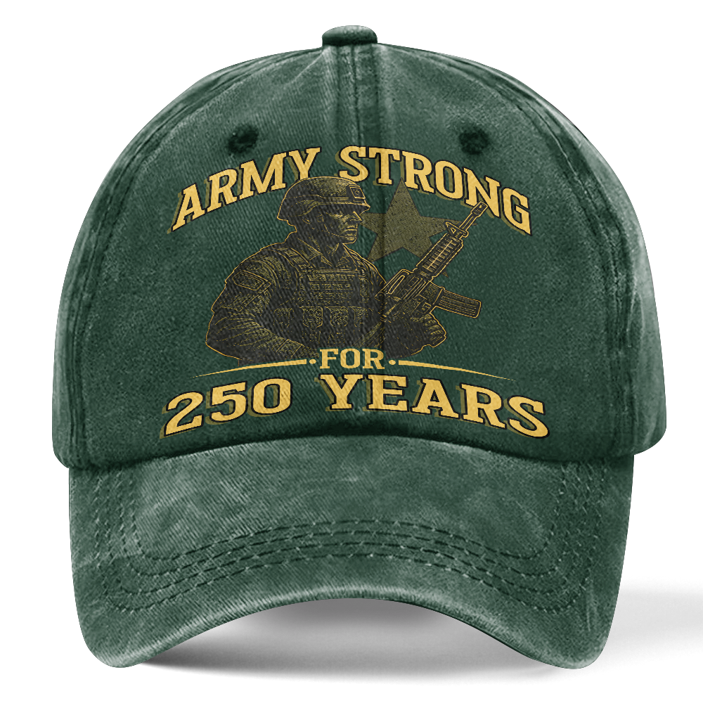 Army 250th Anniversary Washed Cap