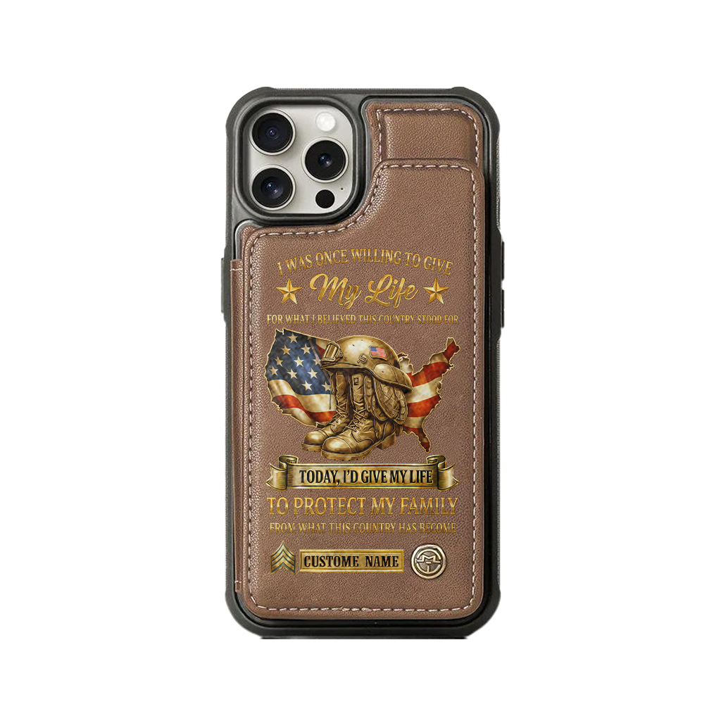 Personalizable I Was Once Willing To Give My Life Wallet Phone Case
