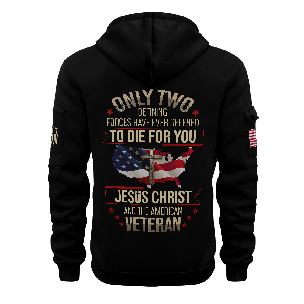 Jesus Christ And The American Veteran Quarter Zip Hoodie