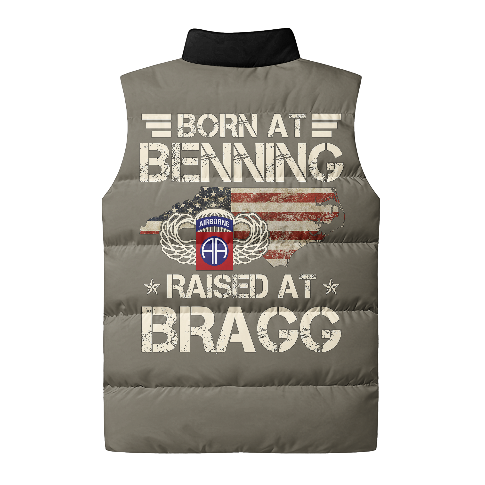 82nd Airborne Born At Benning Puffer Vest