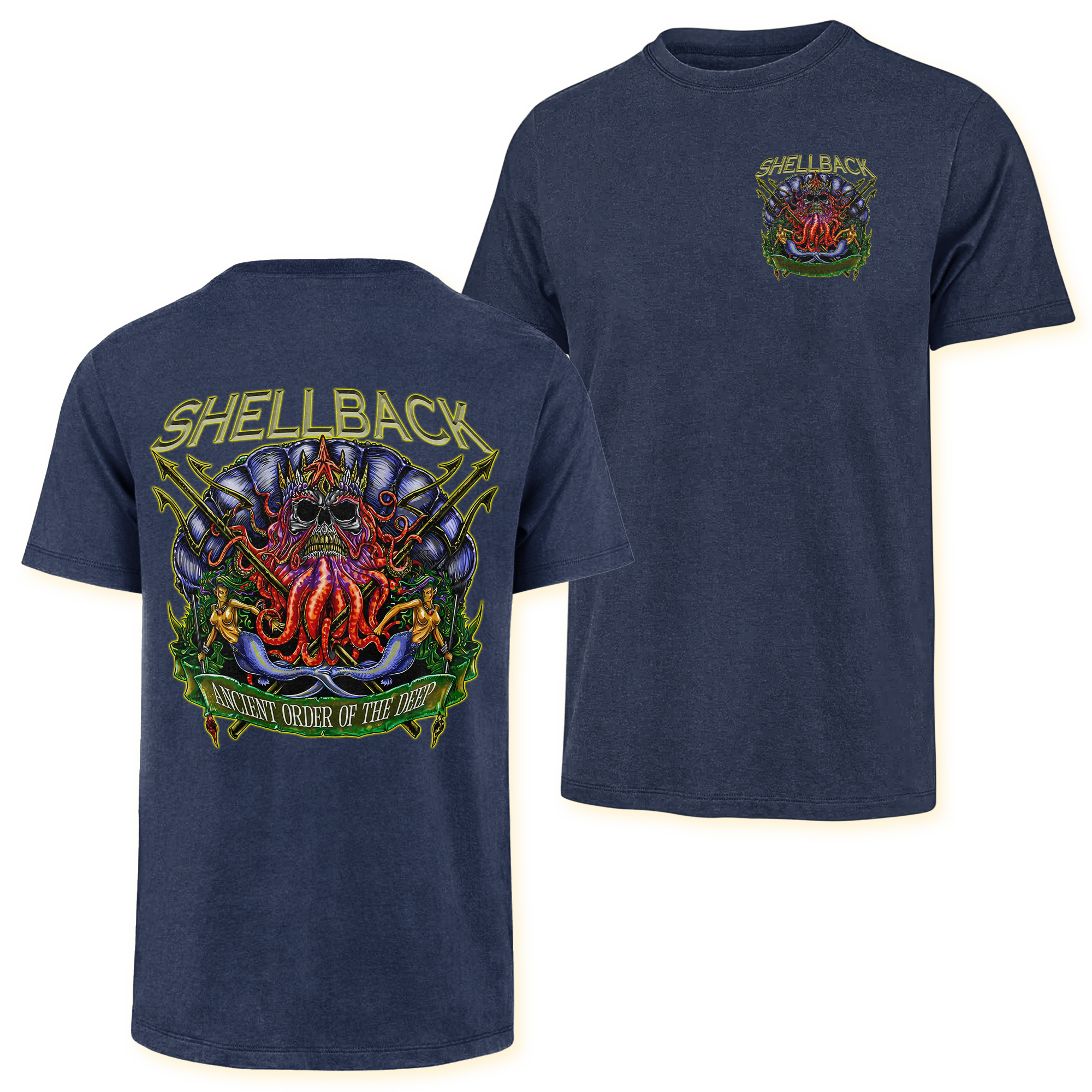 Shellback Ancient Order Of The Deep Double Side Classic T-shirt