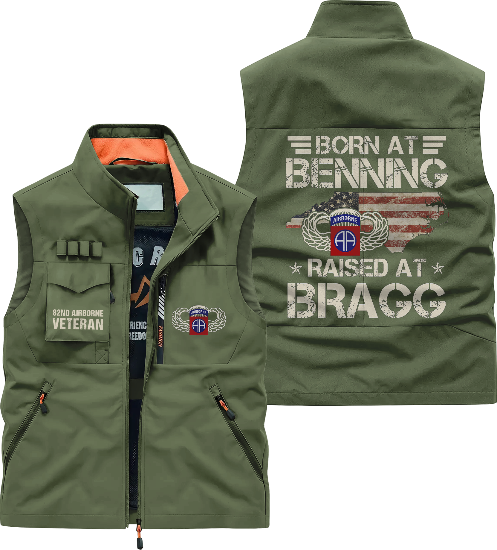 82nd Airborne Born At Benning Pocket Vest