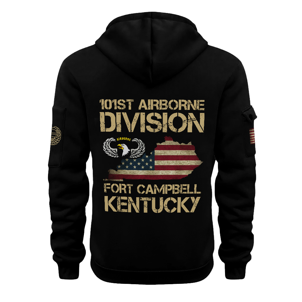 101st Airborne Division Quarter Zip Hoodie